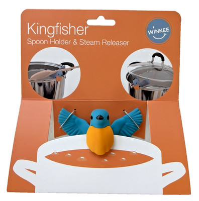 Kingfisher Winkee - Löffelhalter Topfwächter Kochlöffel-Halter Topfdeckelwächter
