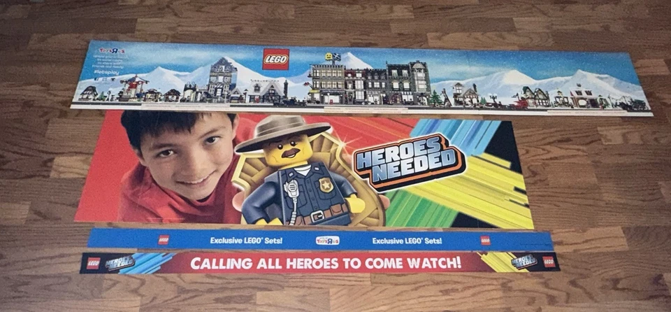 Праздничная картонная витрина магазина LEGO, героям нужна валентная вставка + полочные полоски - Изображение 2 из 4