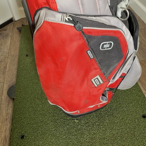 Ogio Grom Red Golf Cart Bag schwarz grau - 8 Wege Top Holz - lesen - ohne Gurt - Bild 9 von 23