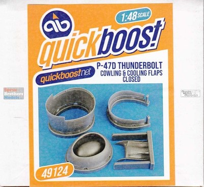 QBT49124 1:48 Quickboost P-47D Thunderbolt Cowling & Cooling Flaps (closed)
