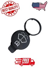 Windshield Wiper Fluid Cap - OEM Replacement Washer Reservoir Black