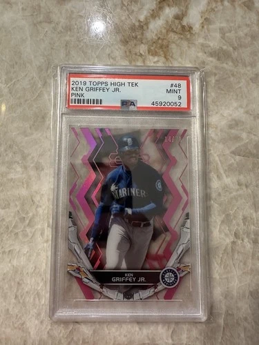 2019 Topps High Tek Baseball Ken Griffey Jr. Pink /75 #48 MARINERS PSA 9 MINT SP