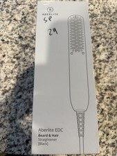 Aberlite EDC Beard & Hair Straightener Black S1130 Heated Brush Men’s Grooming