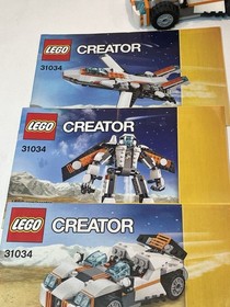 Lego 31034 Future Flyer 3 in 1 Creator 100% Complete All Builds w/ Manuals