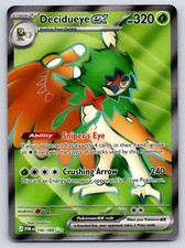 DECIDUEYE EX 100/088 HOLO ULTRA RARE PERFECT ORDER POKEMON NEAR MINT
