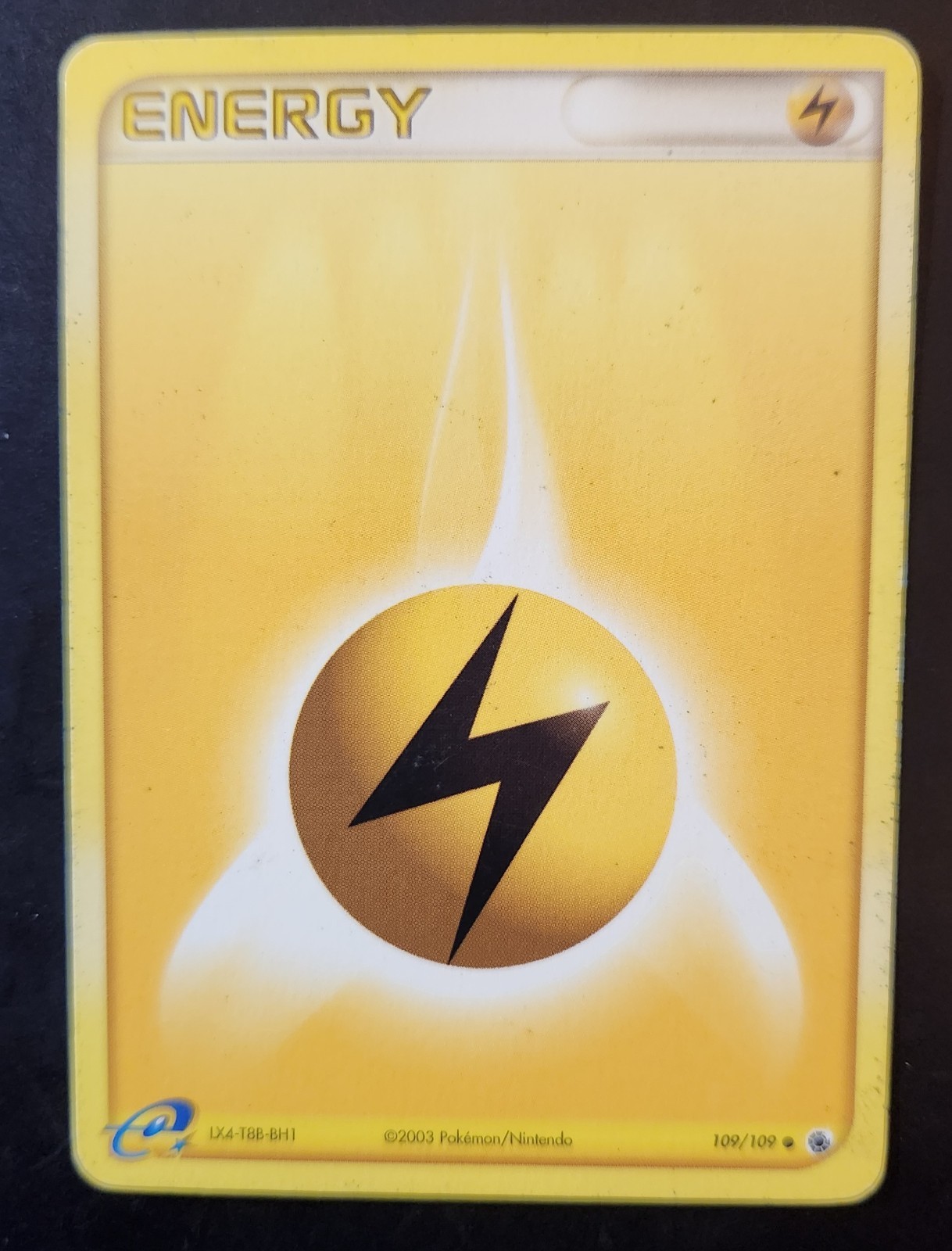 Lightning Energy Pokemon Card - Ruby and Sapphire 109/109