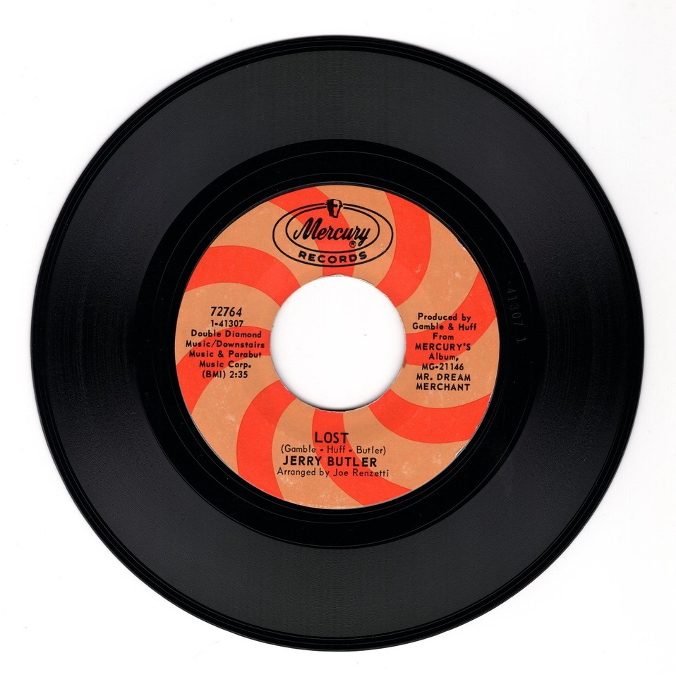 Jerry Butler - Lost / You Don't Know What You Got - VG+ 45RPM Mercury ...