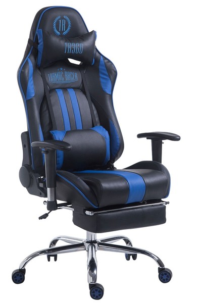 Racing BüRostuhl Limit Mit FußAblage Schwarz/Blau-image
