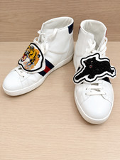Gucci Ace High-top 9.5 Black Panther&Bee Patc...
