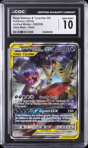 Mega Sableye & Tyranitar-GX graded CGC 10 for sale on eBay
