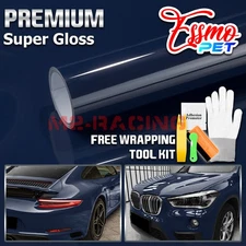 ESSMO PET Super Gloss Midnight Blue Vehicle Vinyl Wrap Decal Sheet Like Paint
