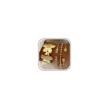 Gold Bangle Bracelets for Women, Dainty Floral Bangles Stackable Set, Multi L...