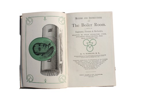 Antique 1903 Maxims & Instructions For The Boiler Room Engineers Firemen Book - Picture 3 of 7