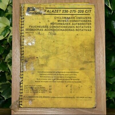 Pz Falazet 230 275 3 C T Mower Conditioner Instruction Manual Spare Parts List Ebay