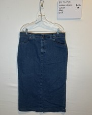 Vintage 90s LEE Denim Midi/Maxi Skirt No Size See Measurement Appx 14 Grunge Mom