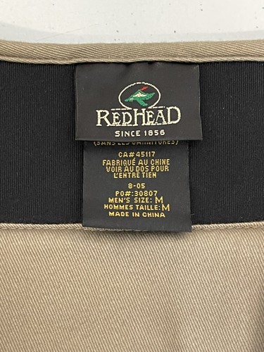 MEN’S REDHEAD MESH AND CANVAS SLEEVELESS HUNTING FIELD VEST SIZE MEDIUM - Picture 5 of 6
