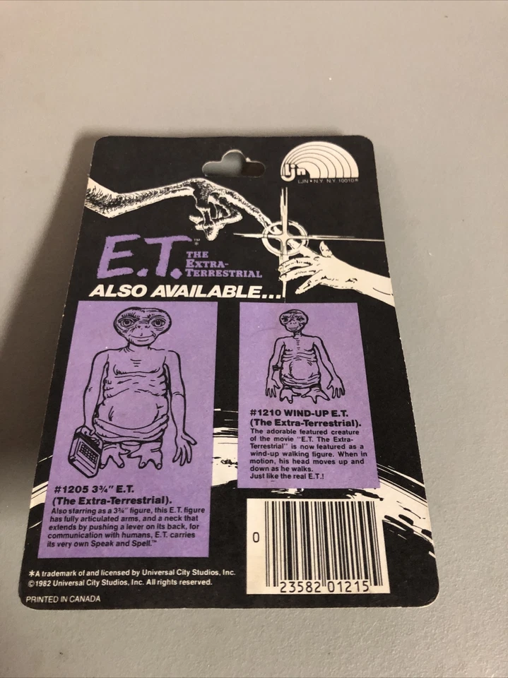 1982 E.T. EL EXTRA TERRESTRE LOS COLECCIONABLES ORIGINALES SOSTENIENDO PALOMITAS DE MAÍZ Y VESTIDO Foto 4 de 4