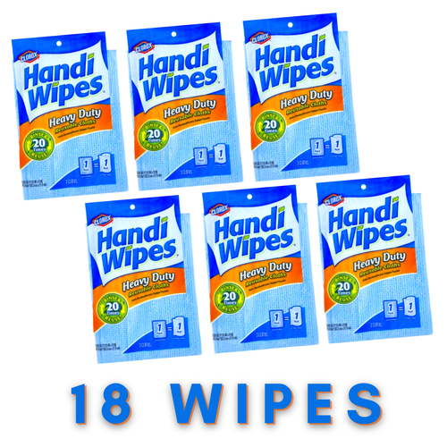 HEAVY DUTY HANDI WIPES CLOTHS ABSORBENT MULTIPURPOSE CLEANING TOWELS 6 PKS - Picture 1 of 4