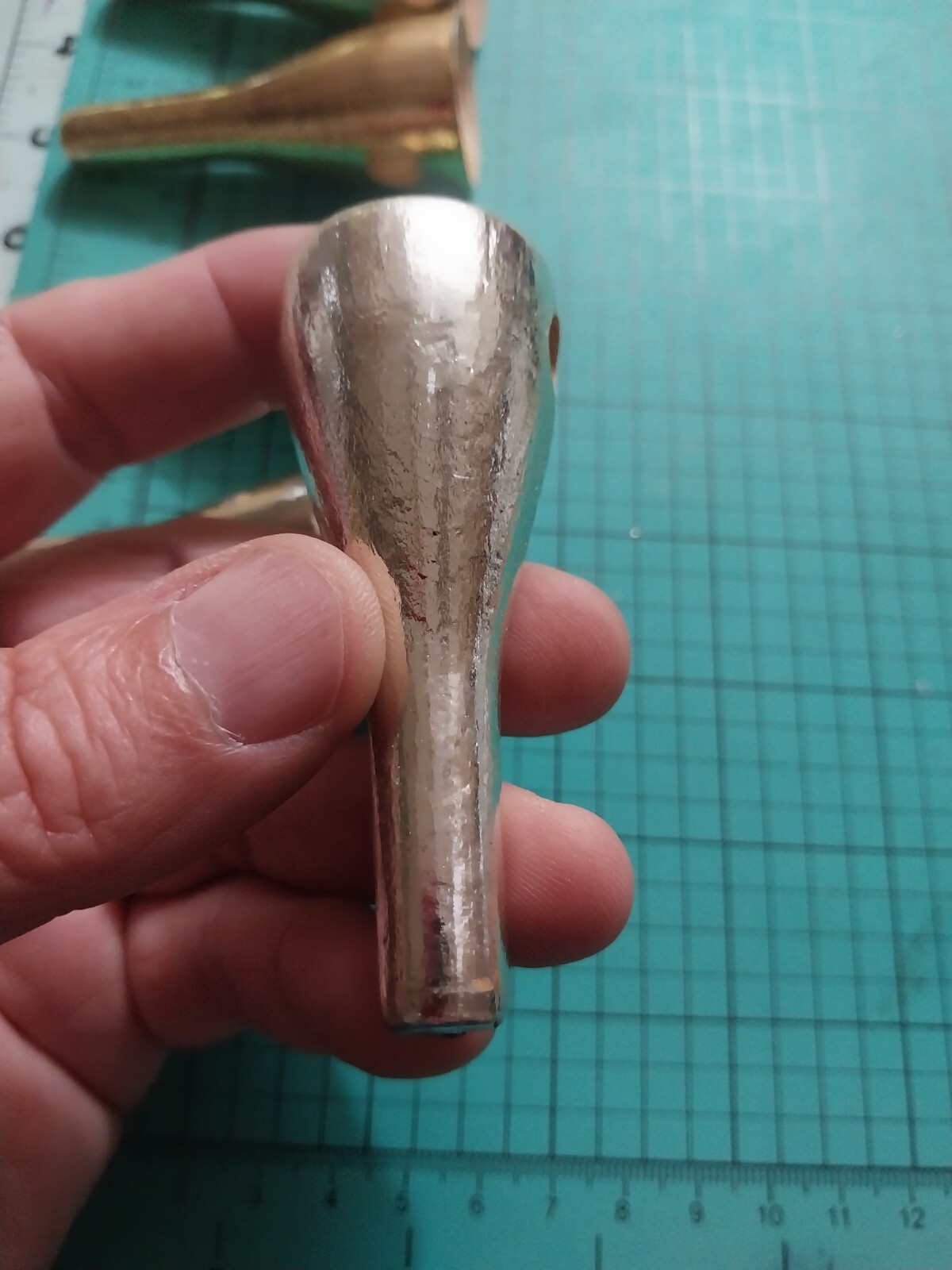 Vintage 1980s Topwater Wood Blank Poppers Gold / Silver Foiled  Sam Griffin - Image 2