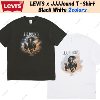 Levi's x JJJJound Horse Graphic Tee Black White 2colors Size XS