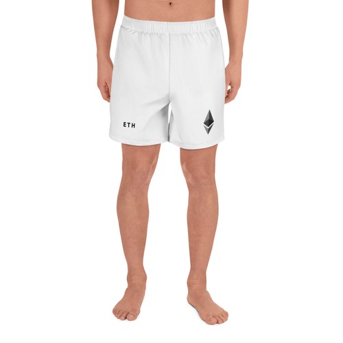 Pantalones cortos ETH diseño de logotipo de Ethereum - traje deportivo - blanco/negro | eBay