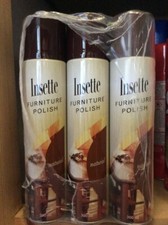 12 x Furniture Polish 300ml - Natural - Aerosol Spray Can Joblot Job Lot Insette