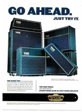 2003 VOX Amplifiers Amp Head Speaker Cabinets Stacks Vintage Print Ad