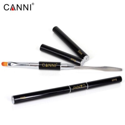 Canni PolyGel Nagelbürste Dual-Ended Scheibe Form Malen Zeichnen Kunst Werkzeug