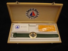 Wristwatch Bord a' Bord Uni-Sex Bronze Genuine Leather NOS 1980s France