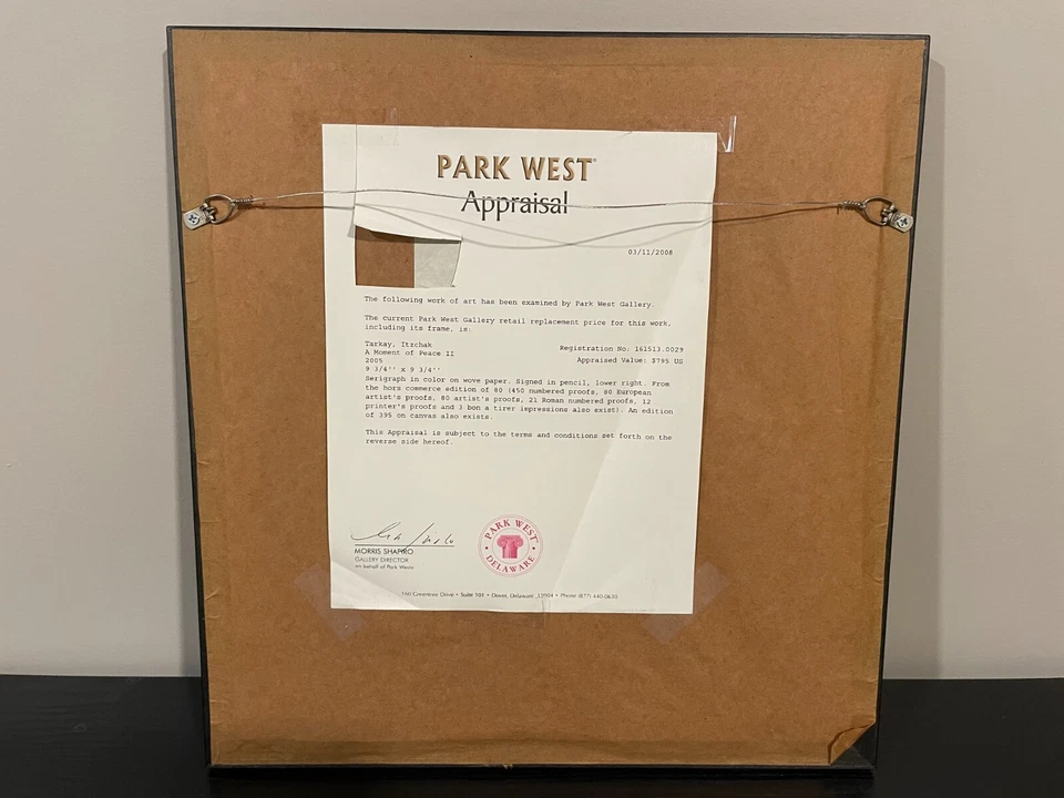 Cuadro abstracto de mujer. Itzchak Tarkay. Impresión de edición limitada. Firmado por artista Foto 4 de 4