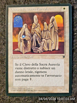 CLERO DELLA SACRA AUREOLA Legends MTG Clergy Of The Holy Nimbus (DS3D1E9)