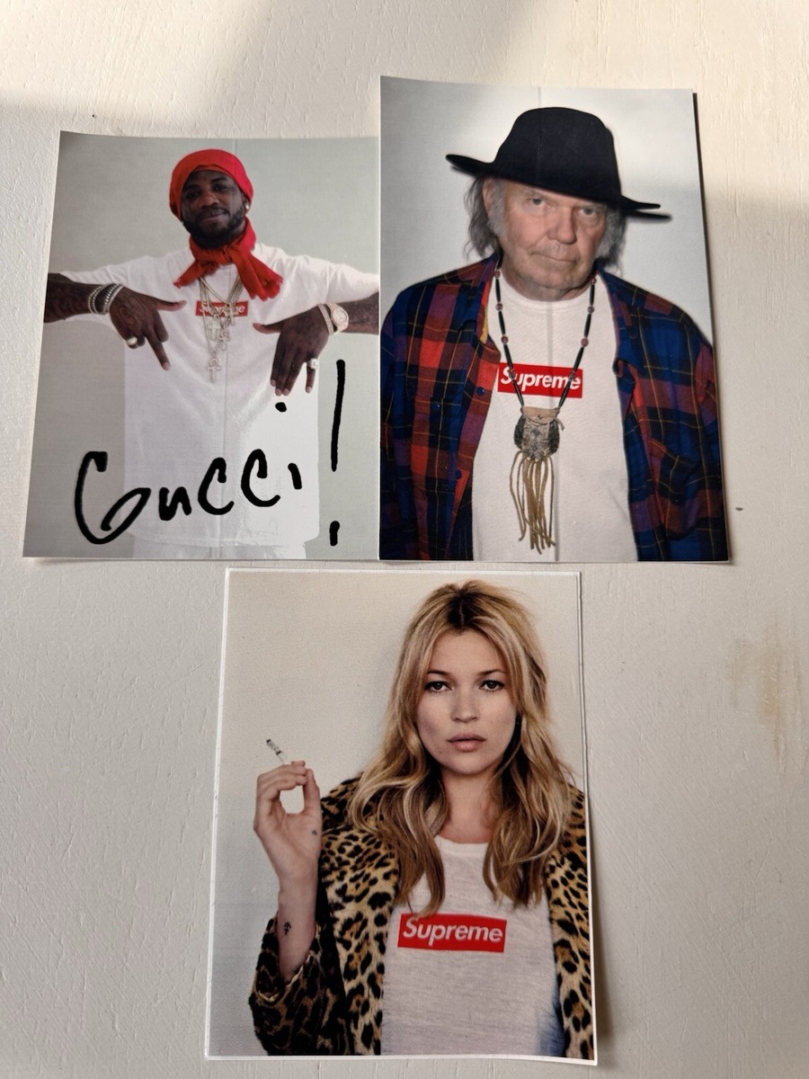 【レアセット】supremeステッカー ケイトモス&ニールヤング SUPREME NEW YORK KATE MOSS STICKER Gucci Neil Young Portrait - All