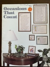 Occasions That Count, Cross Stitch, Designs By Gloria  Pat 1977 Book 4