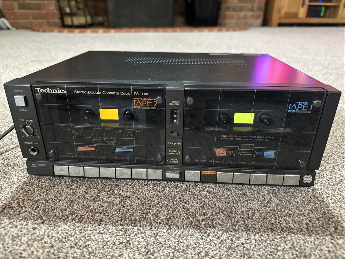 松下電器産業 Technics RS-1W Technics RS-1W Audio Double Cassette Unit - Nice Condition
