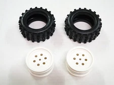 NEW TAMIYA HOTSHOT Tires & Wheels Rear SUPERSHOT/BOOMERANG TO25