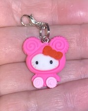 Hello Kitty Charm Zipper Pull  Keychain Add On Clip 