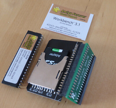 AMIGA 600 .Workbench 3.1 +WHDLoad (3GB Spiele&Programme) + Kickstart . SD Karte