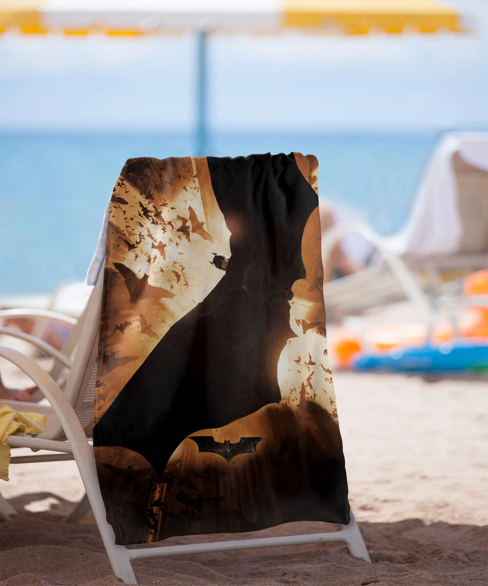 Batman Begins 30"x60" Poster Beach Towel Microfiber Lightweight Bath Official