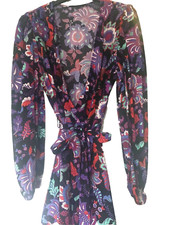 Karen Millen paisley pattern wrap dress size 10 in immaculate condition