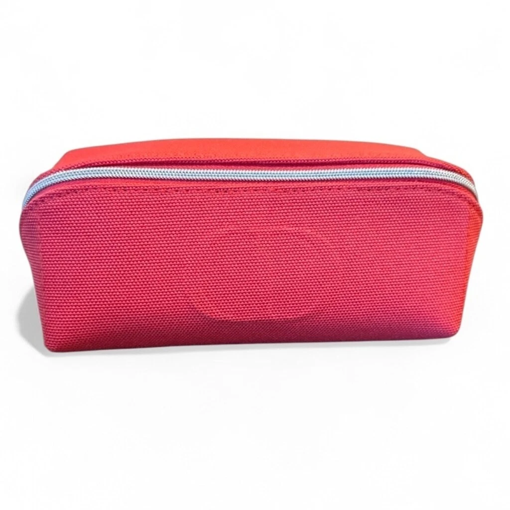 NWOT Dior Coral Canvas Travel Cosmetic Vanity Case Makeup Jewelry Organizer D…