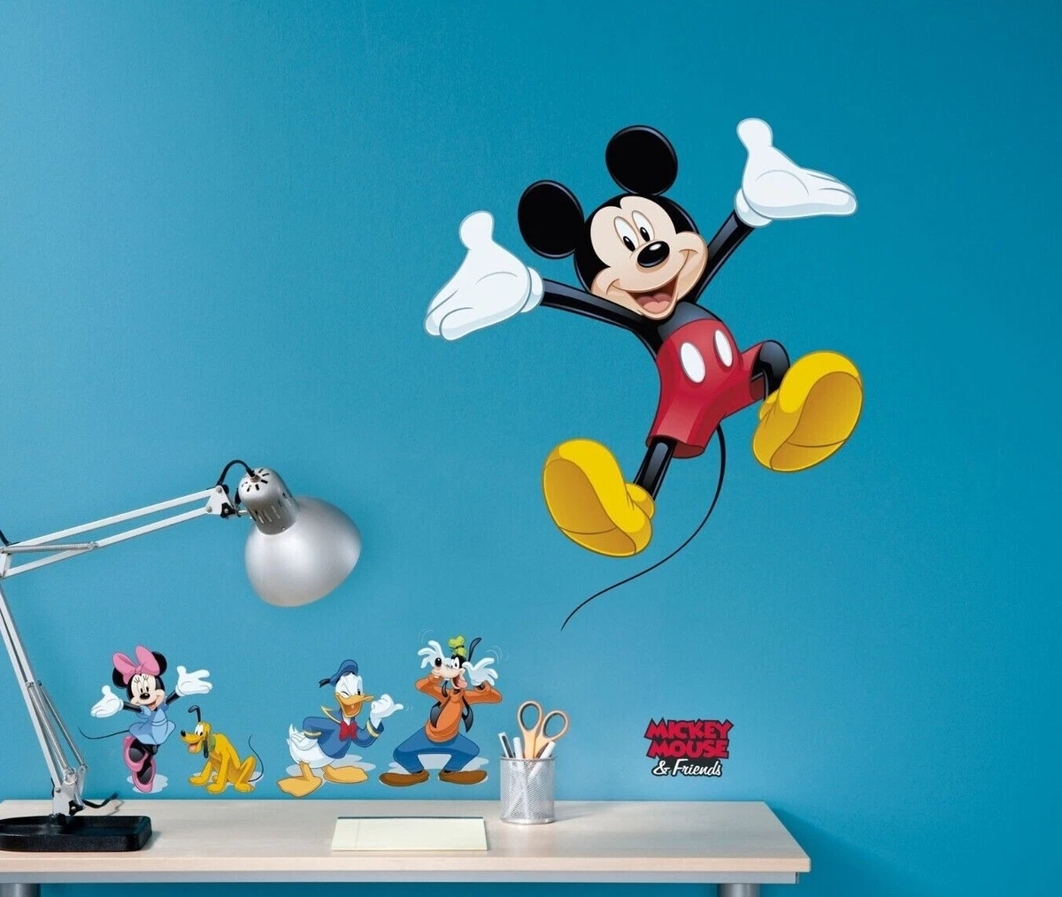 Set De Pegatinas Pared Disney Mickey Minnie Donald Grandes Autoadhesivas