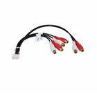 For Kenwood 14Pin Rca Harness 6 RCA Audio Audio Input Output