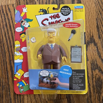 The Simpsons Kent Brockman WORLD OF SPRINGFIELD Series 5 Interactive Figure NEW