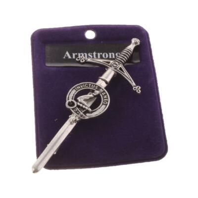Traditional Clans of Scotland Scottish Kilt Pin Pewter Various Names Available