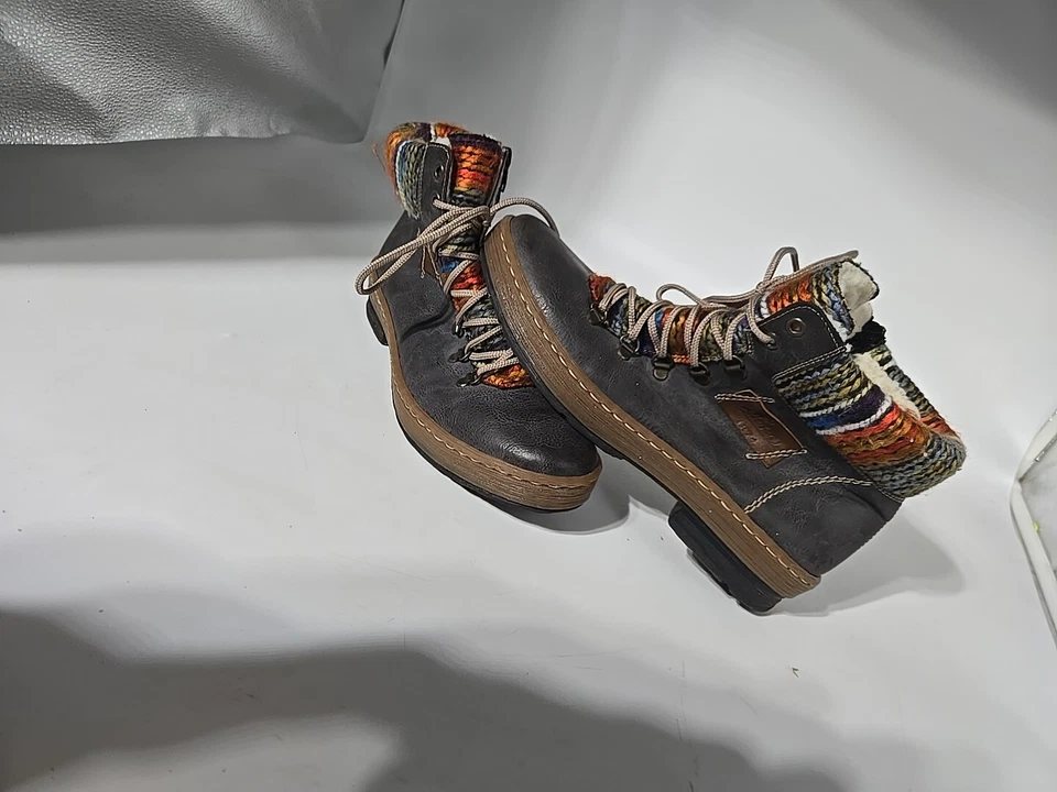 Rieker Womens Felicitas 43 Gray Winter & Snow Boots 41 Medium (B,M) BHFO 8474 - Image 2 of 4