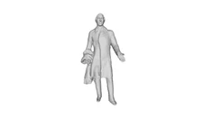 Printle H Homme Millard Fillmore-President of USA Figure for Dioramas Train Set