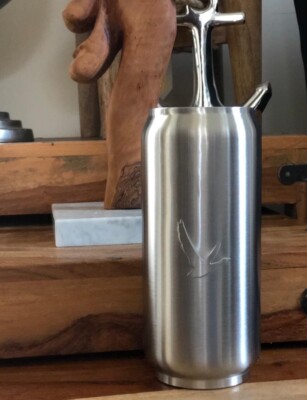 2er Set x GREY GOOSE VODKA Edelstahl Becher Glas - Offizielle Handelsware 2025