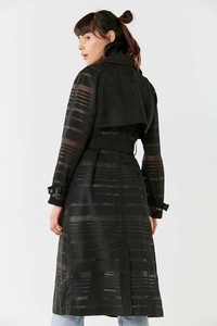 mesh trench coat