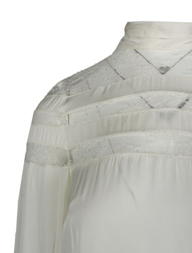 Sandro Paris Women's Top Size 1 / S Blouse Lace E11473H - Picture 2 of 8