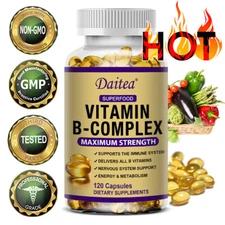 Superfood Vitamin B Capsules 30 To 120 Mg Nervous System and Good Mood Support